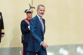 King Felipe Receives The EuroLat Assembly - Madrid