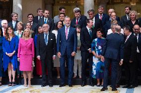 King Felipe Receives The EuroLat Assembly - Madrid