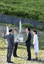 Japanese crown prince visits quake-hit town in northern Japan