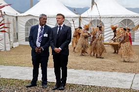 Macron Visits New Caledonia