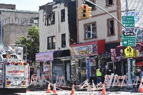 4 Alarm Fire Damages Several Stores In The Bronx; 7 Firefighters And 1 Civilian Injured