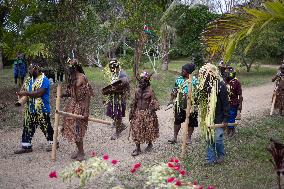 Customary ceremony in honour of the President of the Republic - Touho