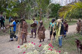 Customary ceremony in honour of the President of the Republic - Touho