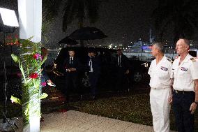 President Macron Meets With Military - Noumea