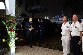 President Macron Meets With Military - Noumea