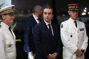 President Macron Meets With Military - Noumea