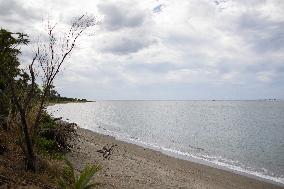 President Macron Meets With People About Climate Change Effects - New Caledonia
