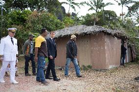 President Macron Meets With People About Climate Change Effects - New Caledonia