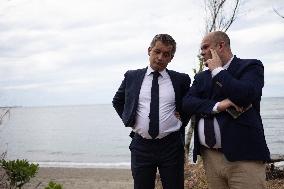 President Macron Meets With People About Climate Change Effects - New Caledonia