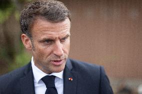 President Macron Meets With People About Climate Change Effects - New Caledonia