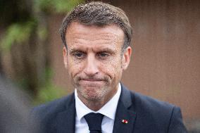 President Macron Meets With People About Climate Change Effects - New Caledonia
