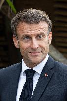 President Macron Meets With People About Climate Change Effects - New Caledonia