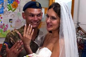 Wedding of Ukrainian defenders in Odesa
