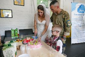 Wedding of Ukrainian defenders in Odesa