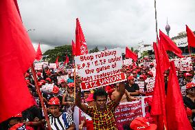 Trade Union Protest In Colombo
