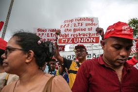 Trade Union Protest In Colombo