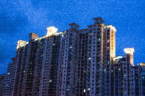 High Rise Residentail Complex In Shanghai During Sunset Time