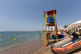 GREECE-ATHENS-BEACH-LIFEGUARD