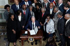Joe Biden signs Emmett Till National Proclamation - Washington