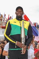 Usain Bolt and Tony Estanguet present Paris 2024 Olympic Torch - Paris