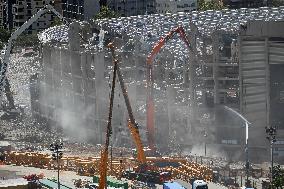 The works of the Camp Nou are progressing according to plan