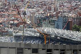 The works of the Camp Nou are progressing according to plan