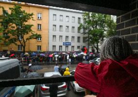 Hundreds Protest In Poland For Abortion Rights
