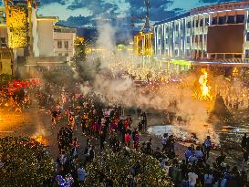 Torch Festival in Sichuan, China