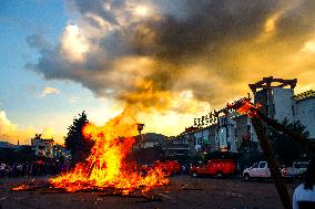 Torch Festival in Sichuan, China
