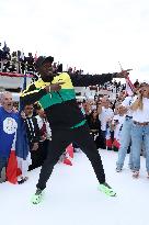 Usain Bolt and Tony Estanguet present Paris 2024 Olympic Torch - Paris JD