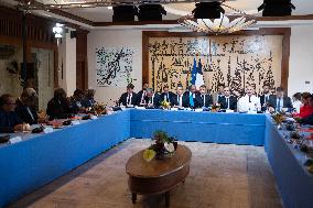 President Macron Meets Political Forces - Noumea