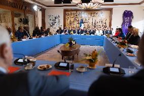 President Macron Meets Political Forces - Noumea