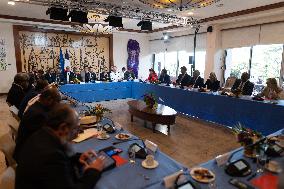 President Macron Meets Political Forces - Noumea