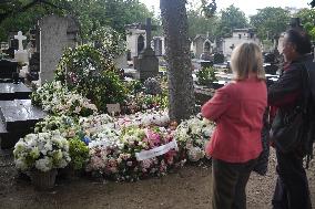 Jane Birkin Rests In Peace At Cimetiere Du Montparnasse - Paris