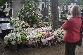 Jane Birkin Rests In Peace At Cimetiere Du Montparnasse - Paris