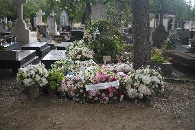 Jane Birkin Rests In Peace At Cimetiere Du Montparnasse - Paris