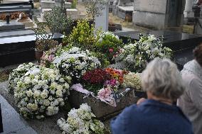 Jane Birkin Rests In Peace At Cimetiere Du Montparnasse - Paris