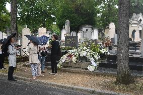 Jane Birkin Rests In Peace At Cimetiere Du Montparnasse - Paris