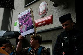 Solidarity Protest With Joanna 'You Will Never Walk Alone' In Krakow