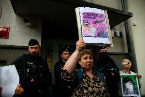 Solidarity Protest With Joanna 'You Will Never Walk Alone' In Krakow