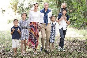Exclusive - Prince Jean d’Orleans And Family Photo Session - France