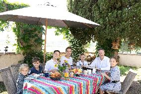 Exclusive - Prince Jean d’Orleans And Family Photo Session - France