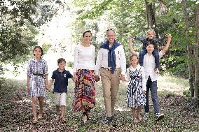 Exclusive - Prince Jean d’Orleans And Family Photo Session - France