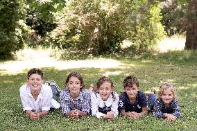 Exclusive - Prince Jean d’Orleans And Family Photo Session - France