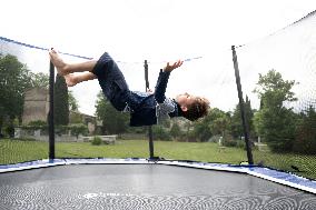 Exclusive - Prince Jean d’Orleans And Family Photo Session - France