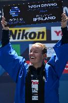 (SP)JAPAN-FUKUOKA-WORLD AQUATICS CHAMPIONSHIPS-HIGH DIVING-WOMEN