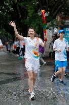 (SP)CHINA-SICHUAN-CHENGDU-WORLD UNIVERSITY GAMES-TORCH RELAY(CN)