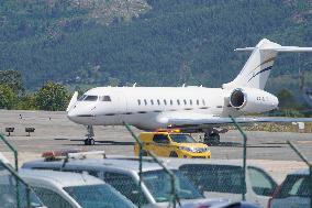 King Emeritus Juan Carlos I Arrives In Vigo