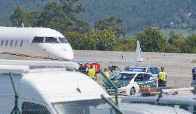 King Emeritus Juan Carlos I Arrives In Vigo