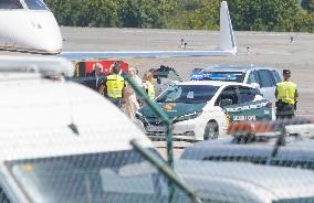 King Emeritus Juan Carlos I Arrives In Vigo